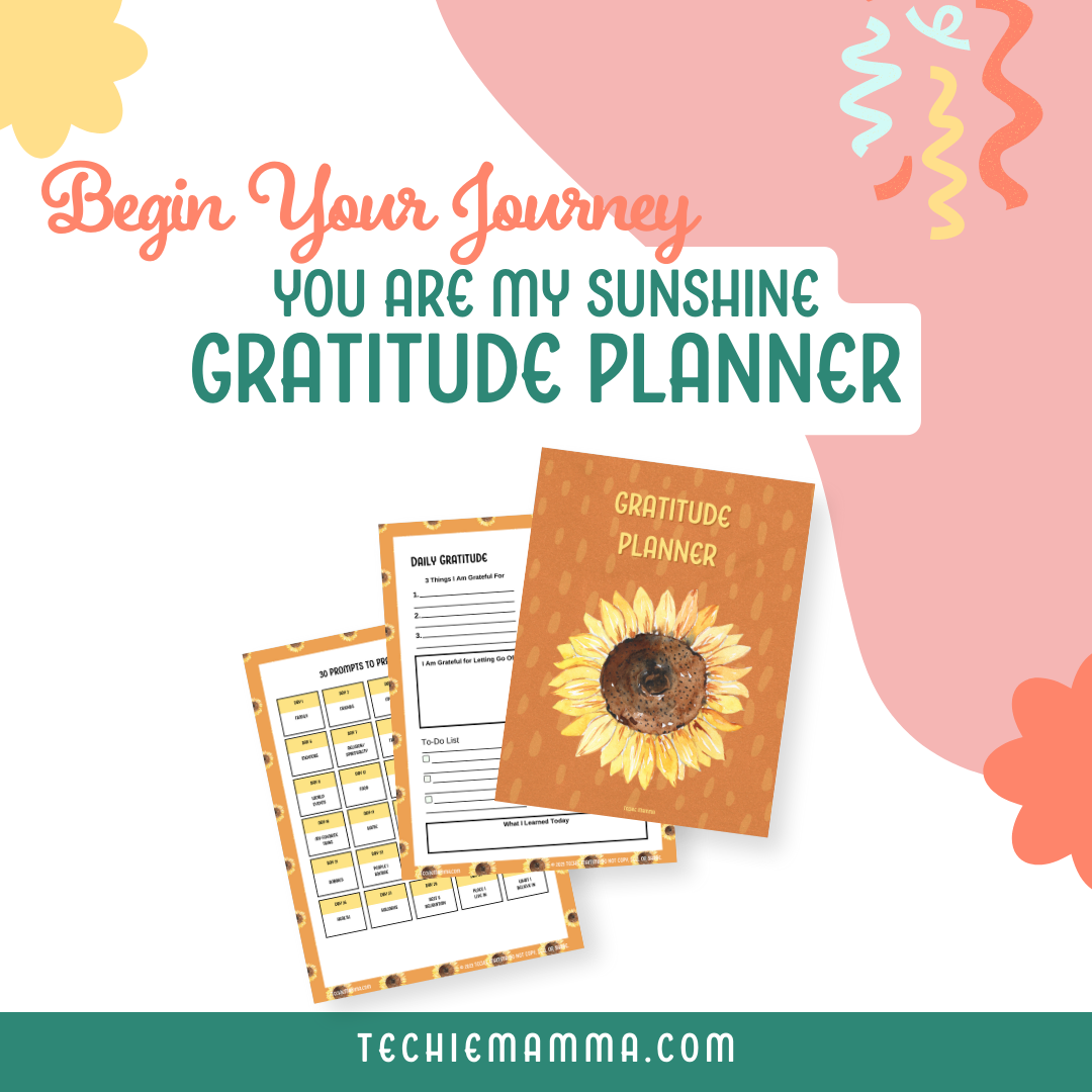 You Are My Sunshine Gratitude Planner