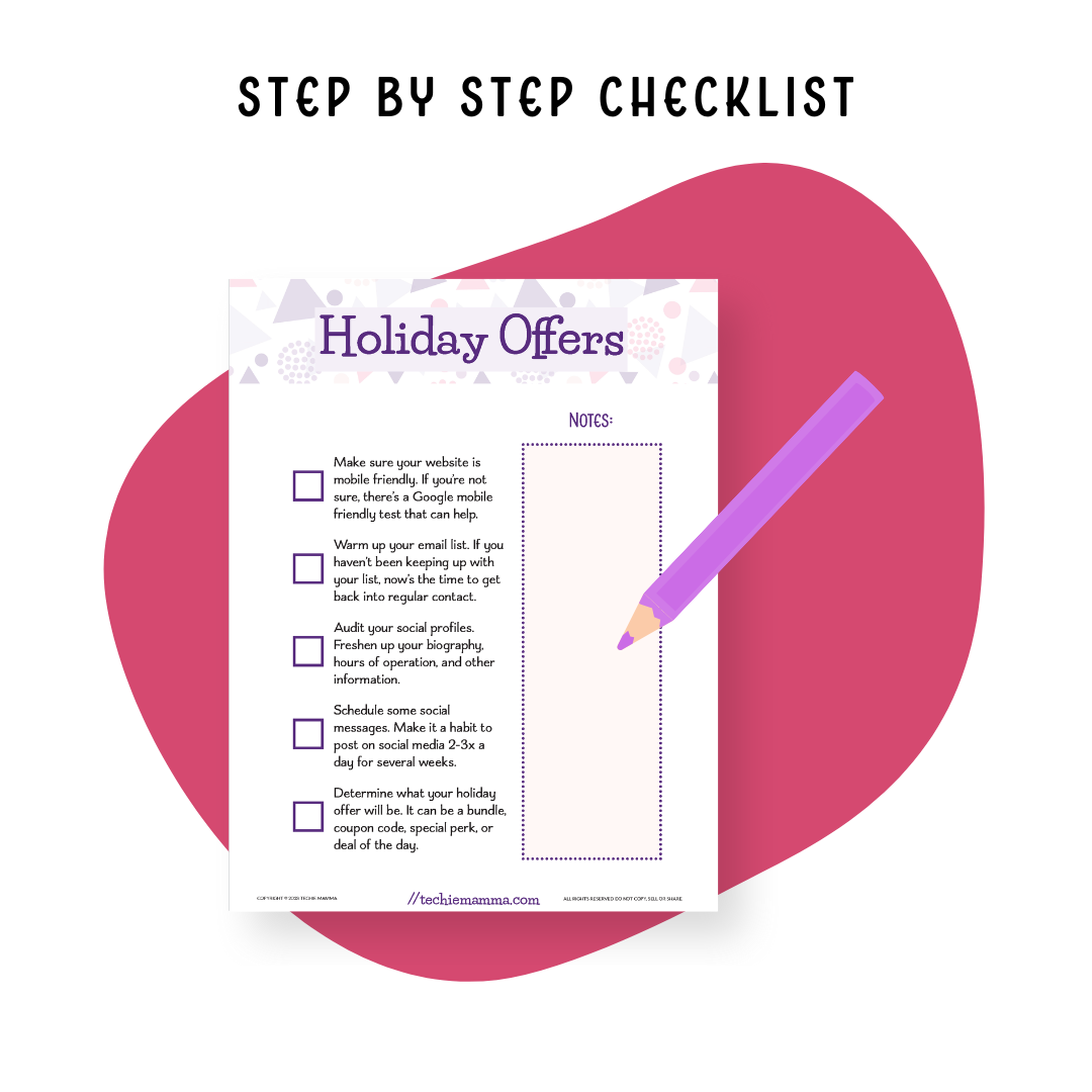 Holiday Profits Checklist