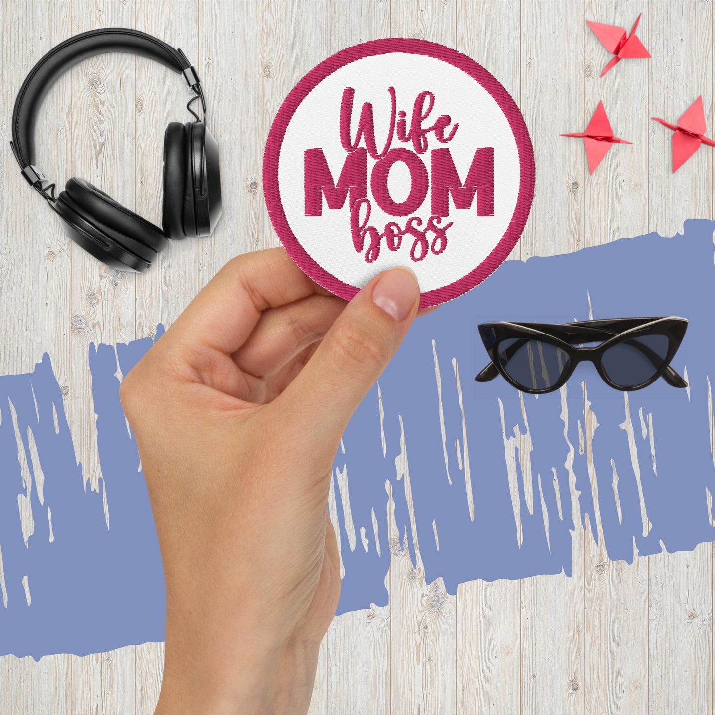 Mom Boss Embroidered Patch
