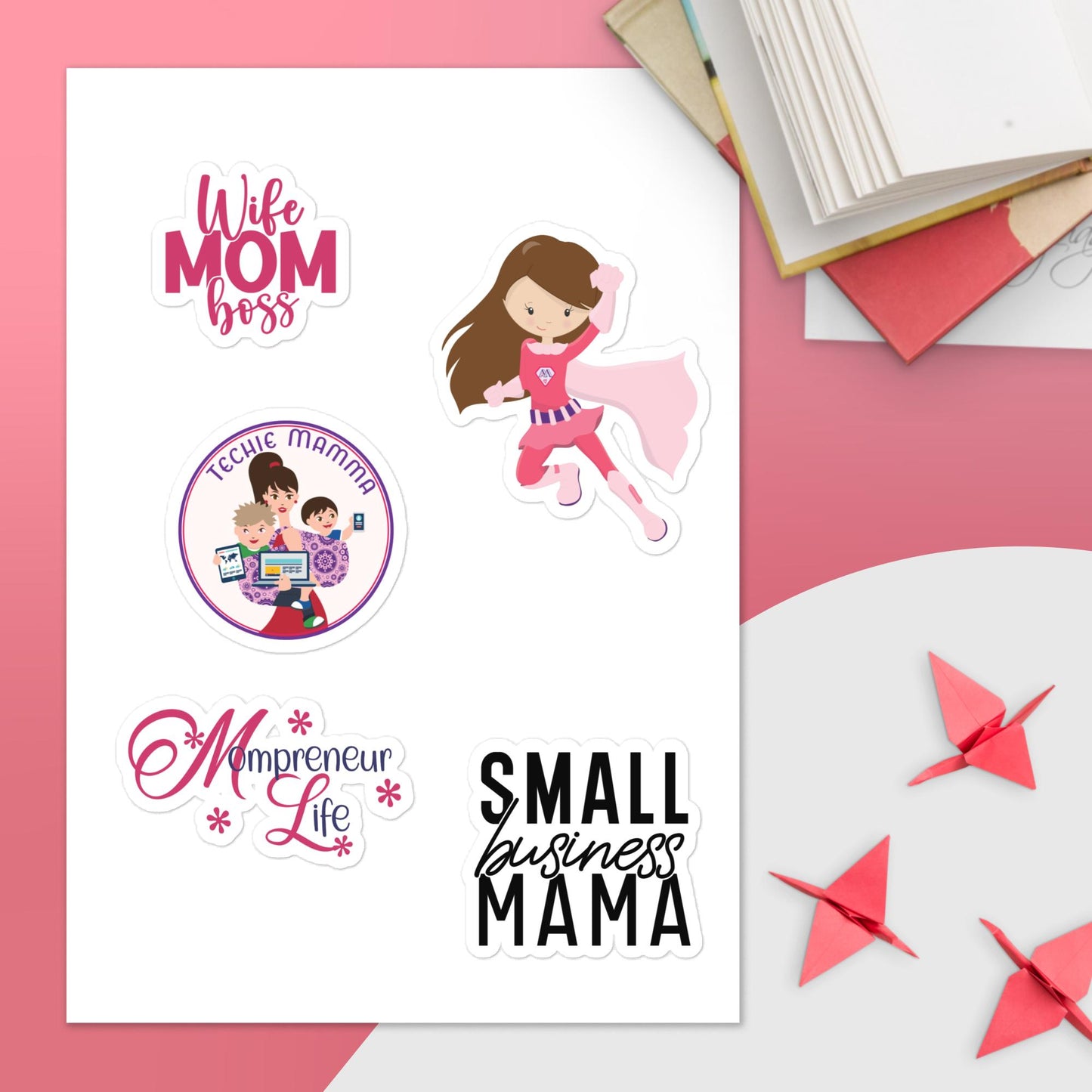 Mompreneur Sticker Sheet