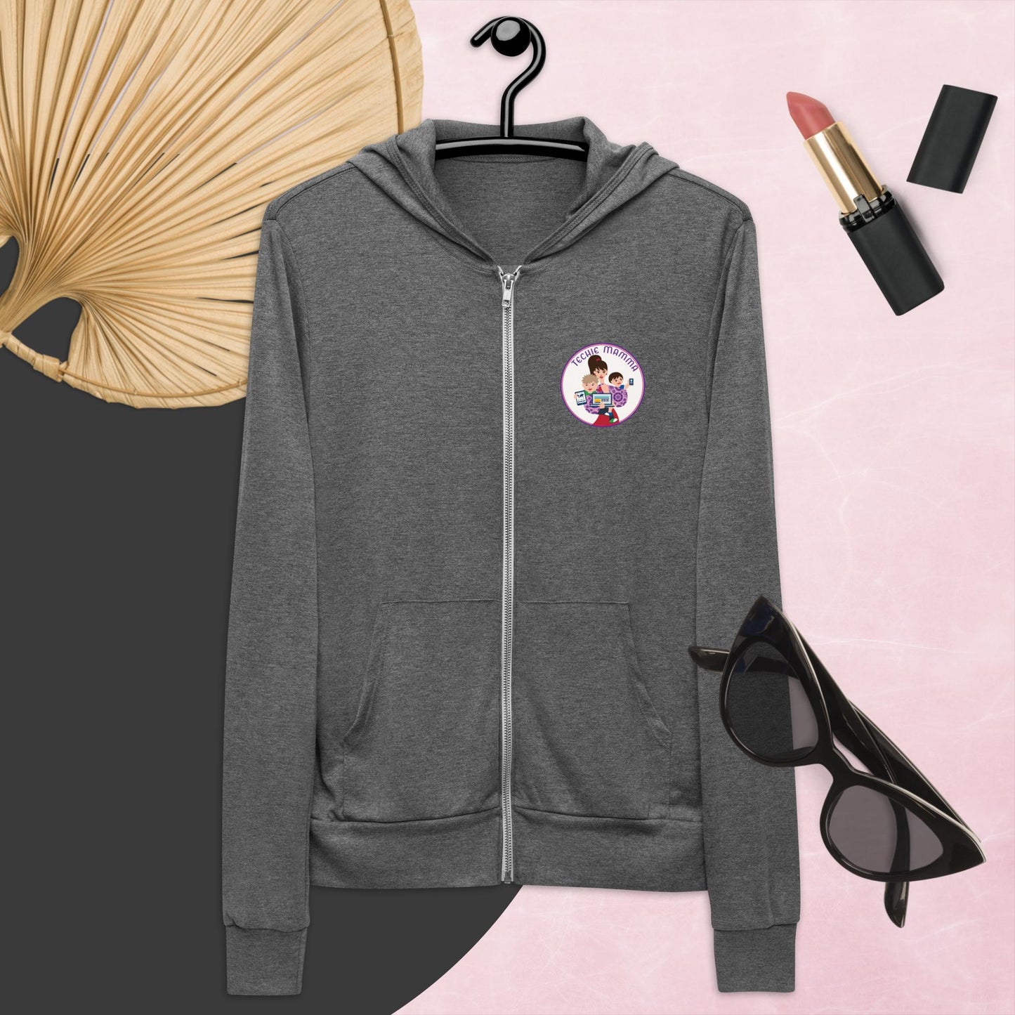Techie Mamma Logo Zip Hoodie