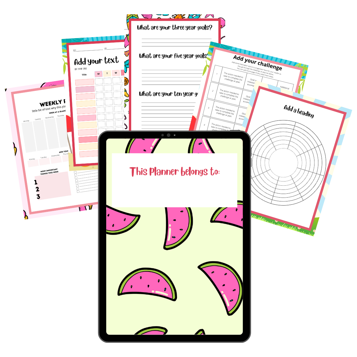 Summer Printables Canva Template Kit