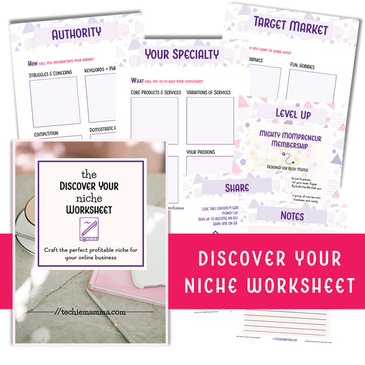 Discover Your Niche Worksheet