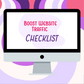 Boost Website Traffic Checklist