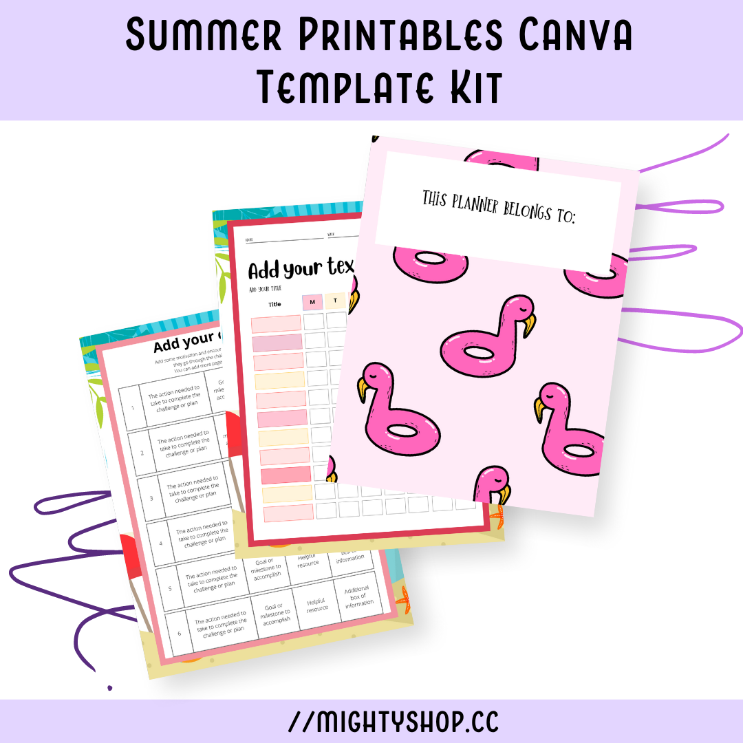 Summer Printables Canva Template Kit