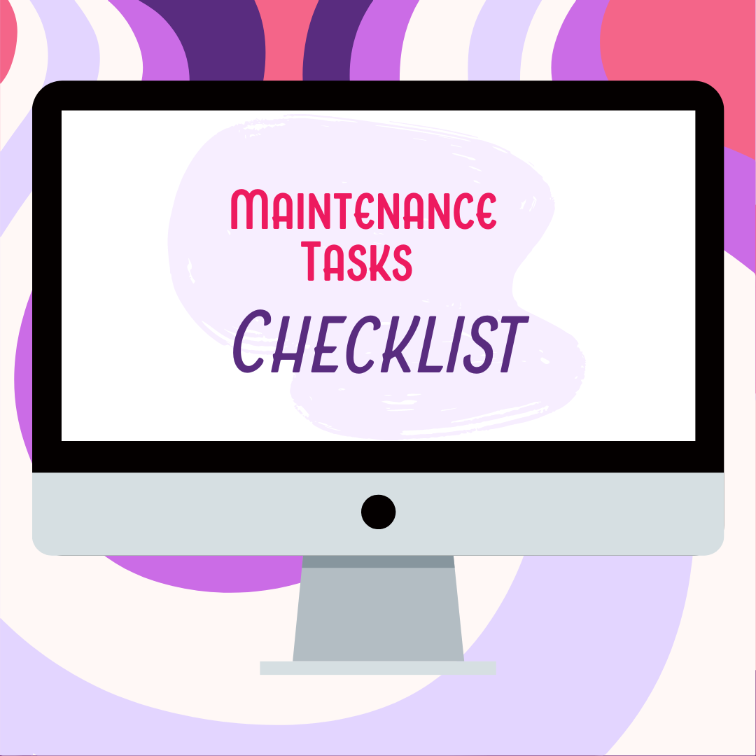 Maintenance Tasks Checklist