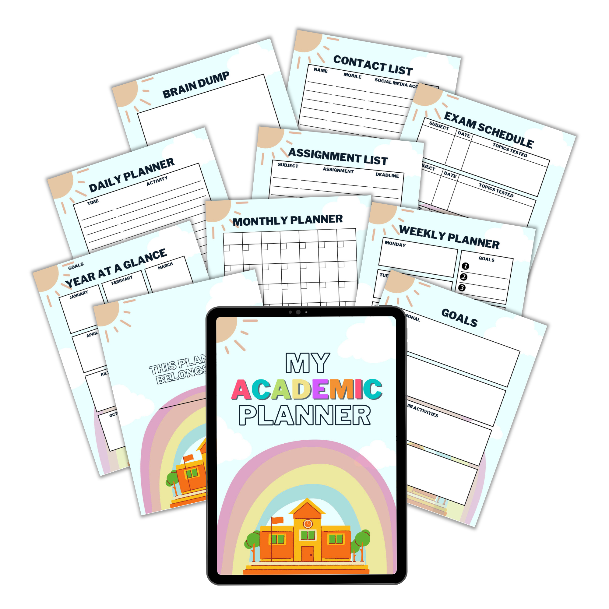 Academic Planner Mighty Shop By Techie Mamma Academic planner mighty shop by techie mamma