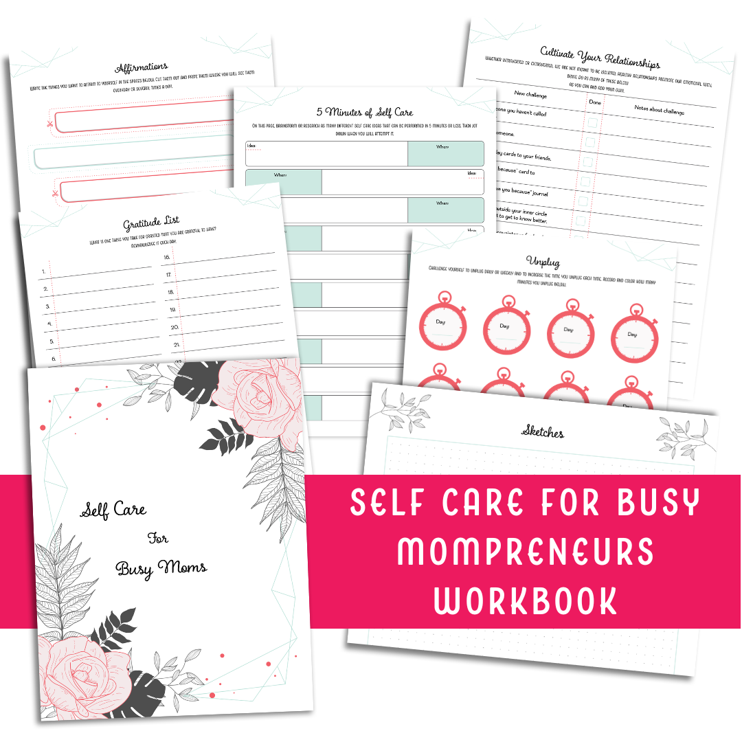 Self Care Planner & Workbook for Busy Moms