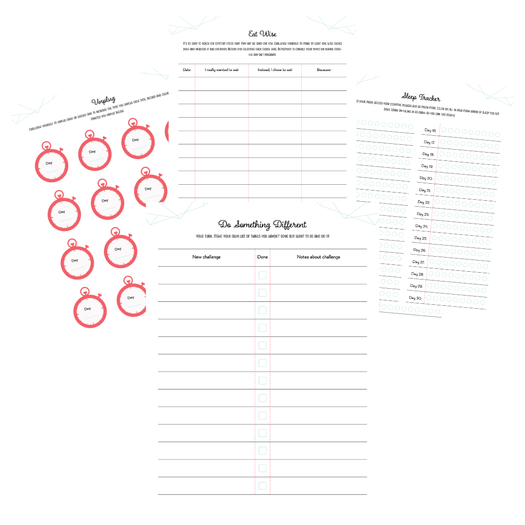 Self Care Planner & Workbook for Busy Moms