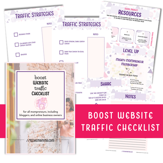 Boost Website Traffic Checklist