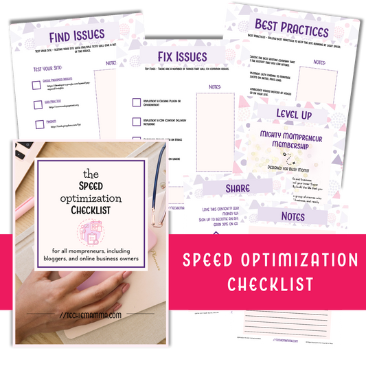 Speed Optimization Checklist