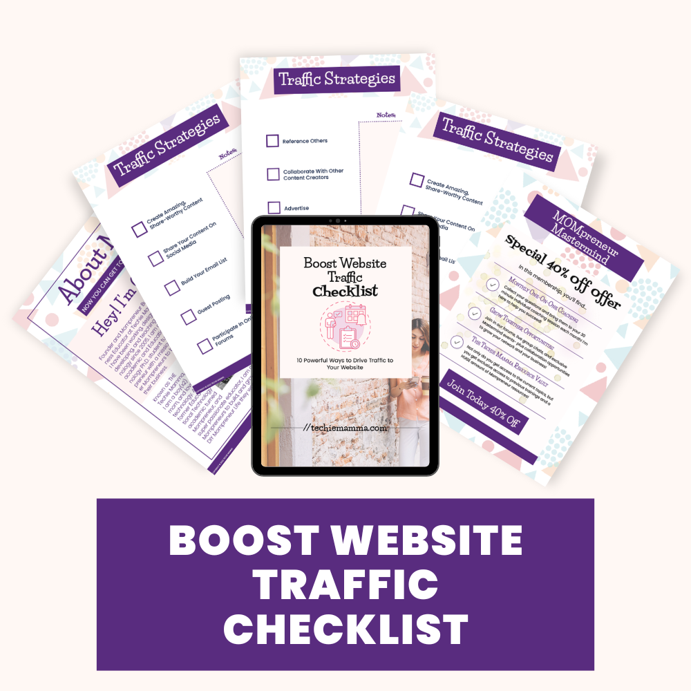 Boost Website Traffic Checklist